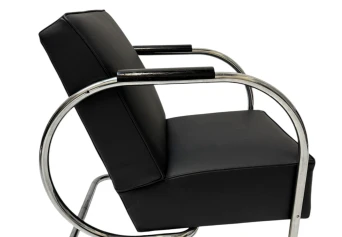 Art Deco Modernist Bauhaus Tubular Steel Lounge Chair by Frits Kuyken, 1936
